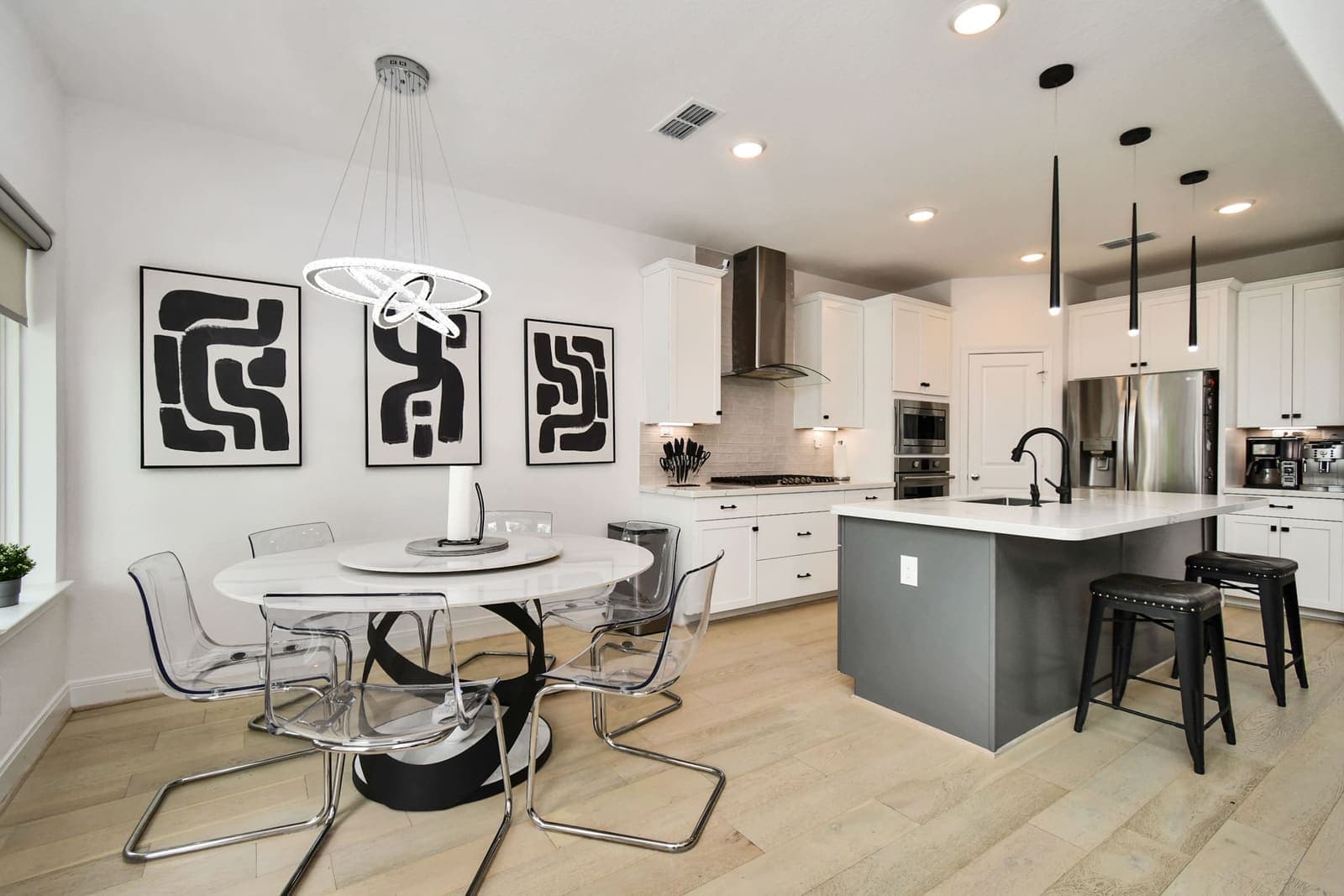 Bright staged interior